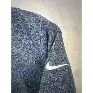 Nike Womens XS Dri Fit Sweatshirt Cowl Neck Tunic Therma Fleece Training Blue